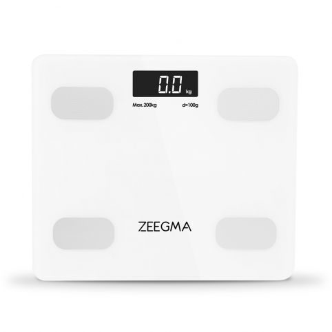 ZEEGMA GEWIT Firkant Hvid Elektronisk personlig vægt