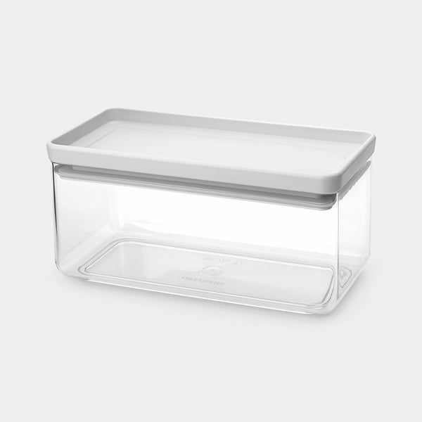 Brabantia Tasty+ Rektangulær Dåse 1,5 L Lys grå, Transparent 1 stk