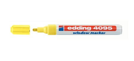 Edding 4095 kridt markør Mejsel Gul 10 stk