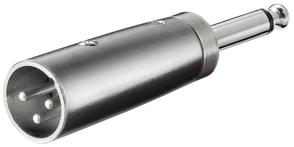 Goobay 27452 kabel kønsskifter XLR 6.35 mm Sølv