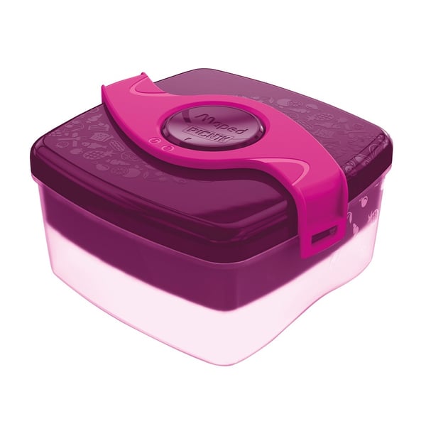 Miniatyrbillede 1 af 6: Maped 870101 madkasse Frokostbokssæt 1,4 L ABS, Polypropylen (PP), Silikone Rose, Transparent 2 stk