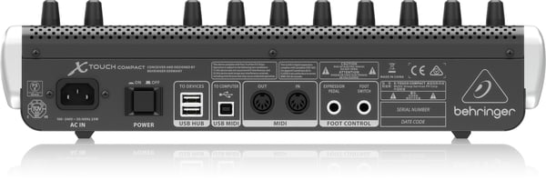 Pikkukuva 2 / 5: Behringer X-TOUCH COMPACT MIDI-kosketin 0 kosketinta USB Musta