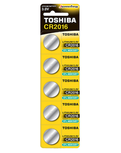 Toshiba CR2016 PW BP-5 husholdningsbatteri Engangsbatteri Lithium Toshiba CR2016 PW BP-5 husholdningsbatteri Engangsbatteri Lithium