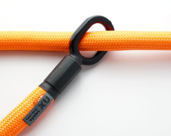 tex-lock Eyelet Svart, Orange 1200 mm Wirelås