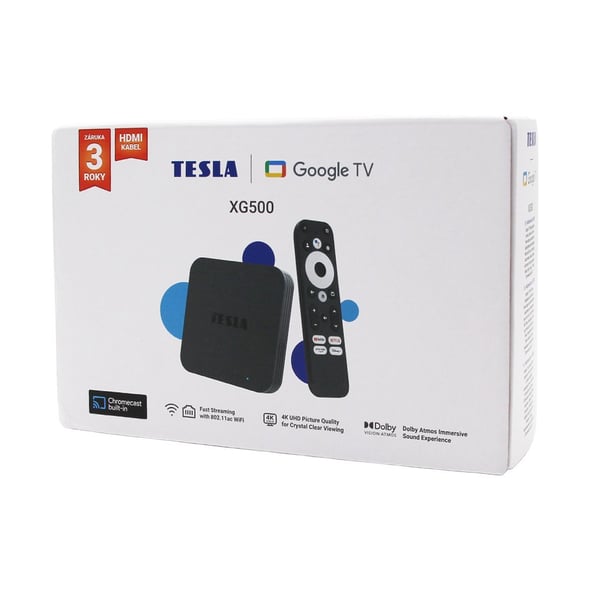 Tesla XG500 TV-set toppboxar Ethernet (RJ-45), WLAN 4K Ultra HD Svart