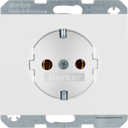 Berker 41157009 eluttag Typ F Vit