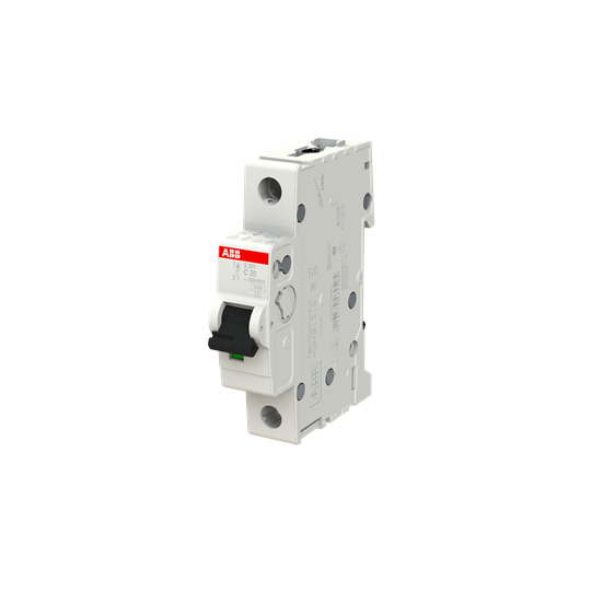 Miniatyrbillede 2 af 4: ABB S201-C20 kredsløbsafbryder Miniature strømafbryder Type C 1