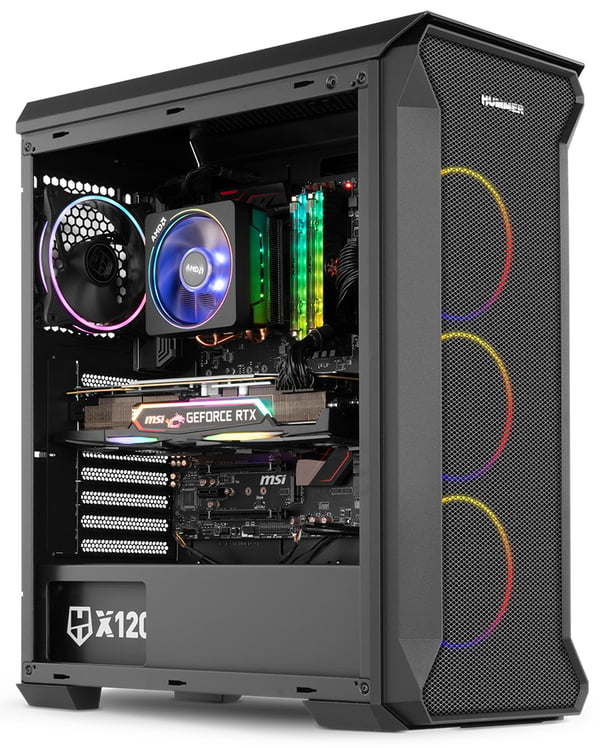 NOX Hummer Quantum Mini Tower Svart