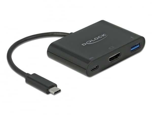Pikkukuva 1 / 2: DeLOCK 64091 kannettavien tietokoneiden telakka ja porttitoistin USB 3.2 Gen 1 (3.1 Gen 1) Type-C Musta