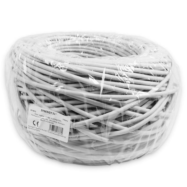 Synergy 21 S215672 netværkskabel Grå 100 m Cat6a S/FTP (S-STP)