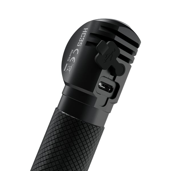 Miniatyrbild 5 av 5: Nitecore HC35 Svart Pannbandsficklampa LED