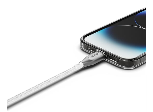 Cygnett CY4661PCCAL Lightning kabel 2 m Grå, Hvid