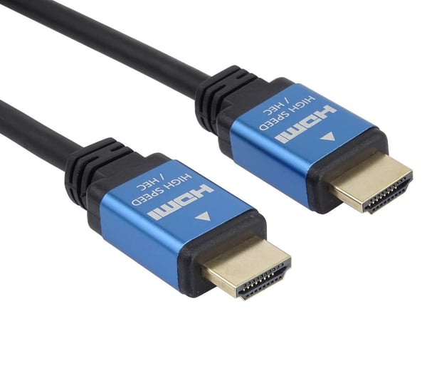 PremiumCord KPHDM2A05 HDMI-kabel 0,5 m HDMI Typ A (standard) Svart, Blå PremiumCord KPHDM2A05 HDMI-kabel 0,5 m HDMI Typ A (standard) Svart, Blå