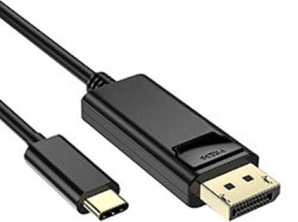DLH DY-TU4148B videokaapeli-adapteri 1,8 m USB Type-C DisplayPort Musta DLH DY-TU4148B videokaapeli-adapteri 1,8 m USB Type-C DisplayPort Musta