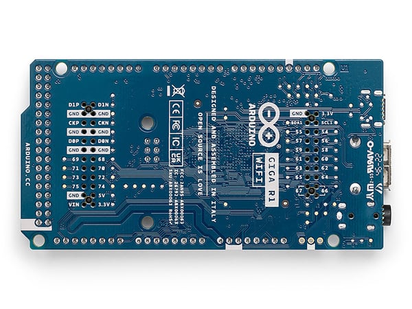 Miniatyrbild 4 av 5: Arduino GIGA R1 WiFi development-moderkort 480 MHz