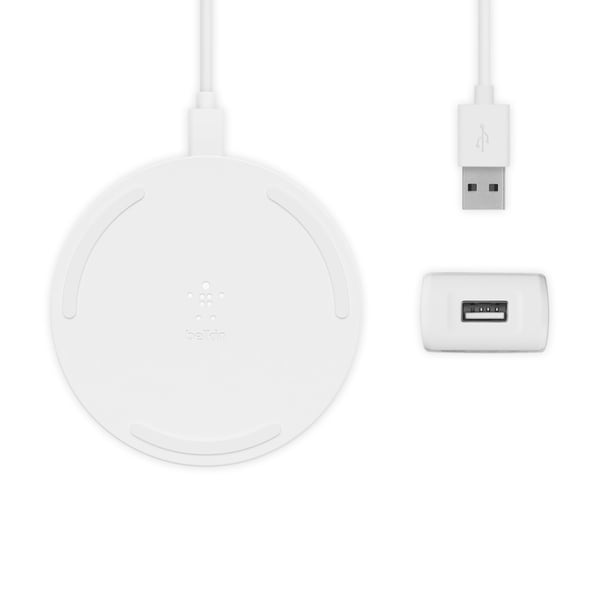 Miniatyrbillede 5 af 6: Belkin WIA001VFWH oplader til mobil enhed Mobiltelefon Hvid Vekselstrøm Trådløs opladning Hurtig opladning Automatisk