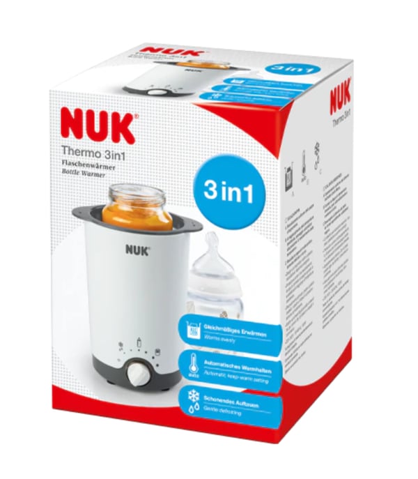 NUK Thermo 3in1 - Kannettava - AC - Musta - Valkoinen