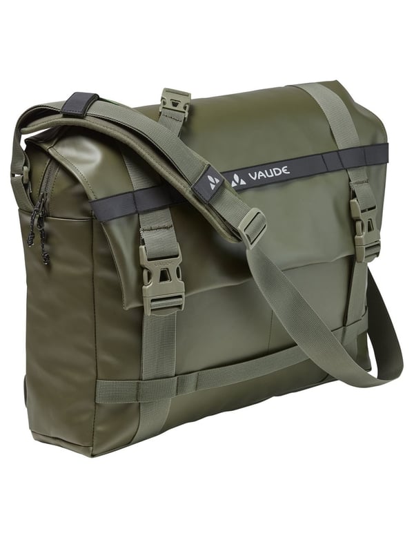 Miniatyrbillede 1 af 3: VAUDE Mineo Messenger 22 Termoplastisk polyurethan (TPU), Polyester Kaki Unisex Messenger taske