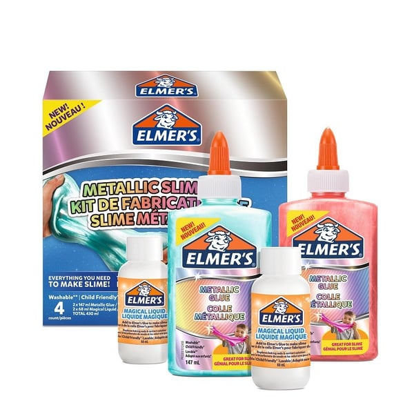 Miniatyrbild 2 av 2: Elmers Elmer's Metallic - Slime-Kit - 4 Delar