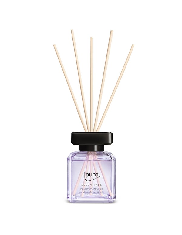 ipuro ESSENTIALS lavender touch duftespreder Duftflaske Glas, Plast Sort, Lavendel