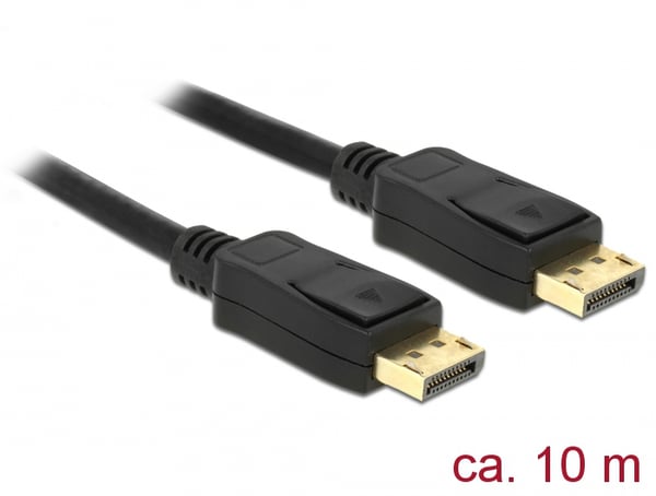 Miniatyrbillede 1 af 2: DeLOCK 84862 DisplayPort kabel 10 m Sort