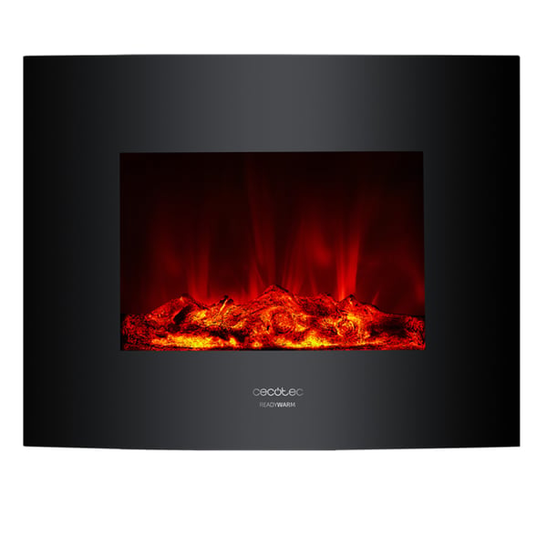 Cecotec Ready Warm 2600 Curved Flames Indendørs Indbygget pejs Elektrisk Sort