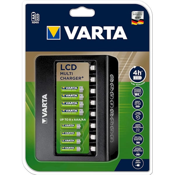 Miniatyrbild 3 av 4: Varta LCD Multi Charger+ batteriladdare Hushållsbatteri AC
