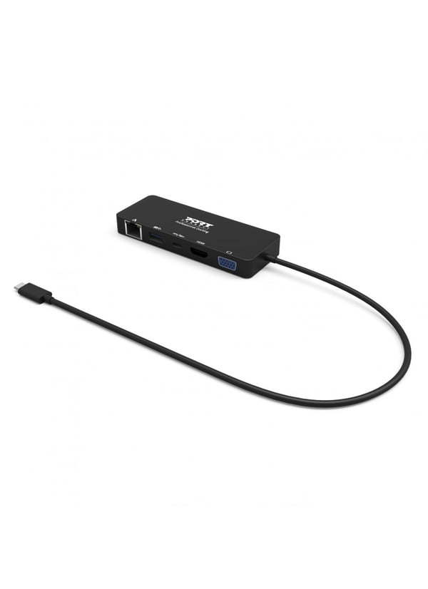 Pikkukuva 6 / 11: Port Designs 901909 kannettavien tietokoneiden telakka ja porttitoistin Langallinen USB 3.2 Gen 1 (3.1 Gen 1) Type-C Musta