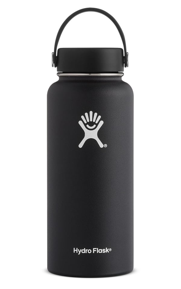 Hydro Flask 32oz Wide Mouth Dagligt forbrug 946 ml Rustfrit stål Sort