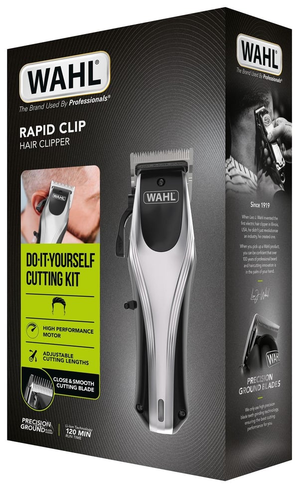 Miniatyrbillede 6 af 10: Wahl Rapid Clip Sort, Rustfrit stål 33 Lithium-Ion (Li-Ion)