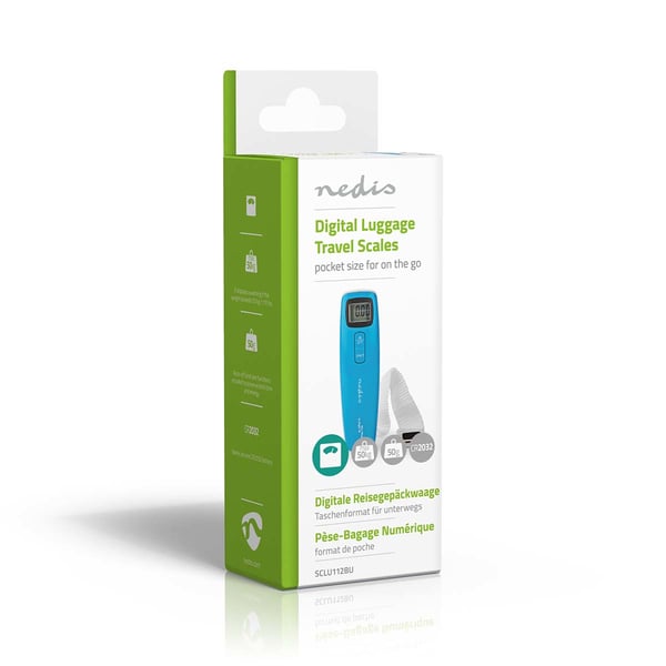 Nedis SCLU112BU baggage vægt 50 kg Elektronisk