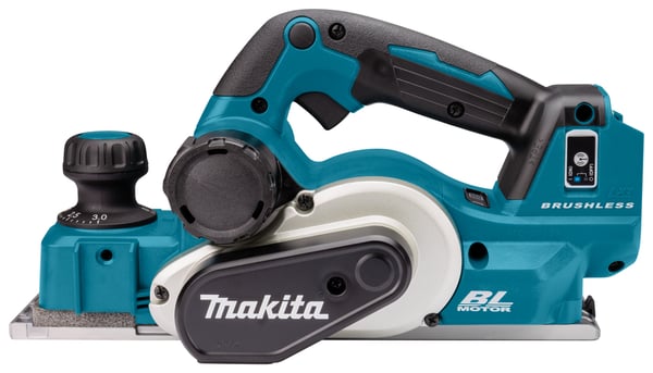 Miniatyrbild 5 av 9: Makita DKP181ZJ elektrisk handhållen hyvel Svart, Turkos 12000 RPM