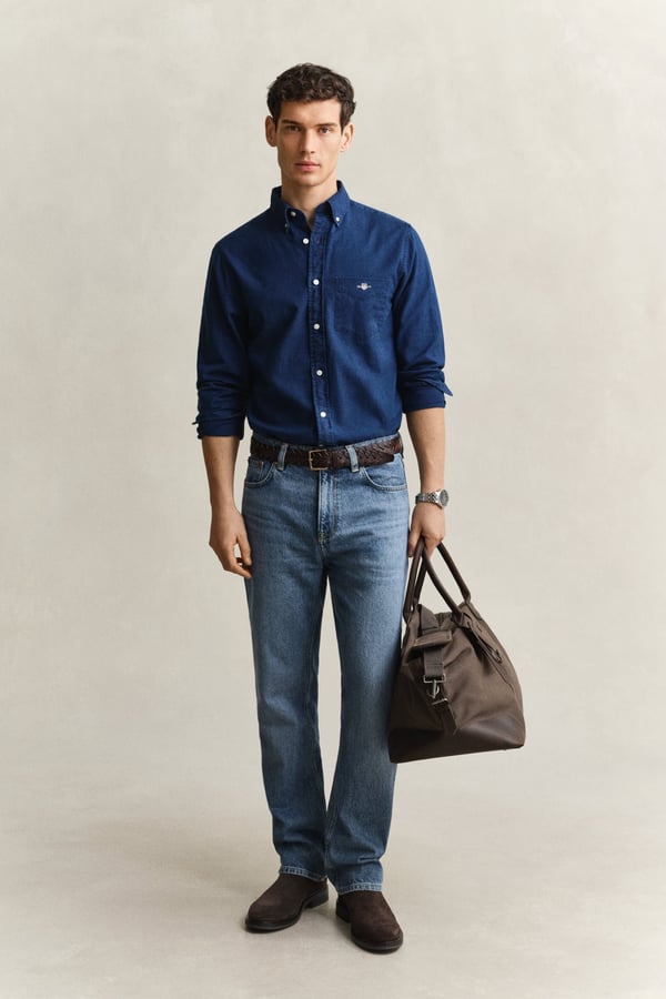 Miniatyrbild 5 av 7: Gant 3262007-989 Skjorta Button down-krage Långärmad Bomull