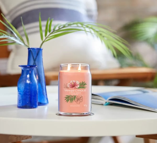 Yankee Candle Tropical Breeze vahakynttilä Sylinteri Guava, Minttu Oranssi 1 kpl