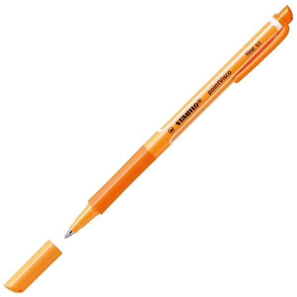 Miniatyrbild 2 av 10: STABILO pointVisco Fin Gelpenna med kork Orange 1 styck