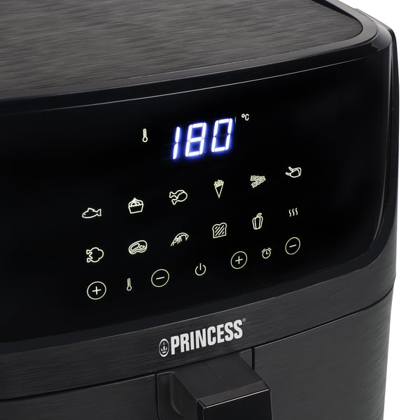 Princess 182061 Enkelt 6,5 L Enkeltstående 1800 W Varmluftsteger Sort