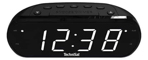 TechniSat DIGICLOCK 1 Digital väckarklocka Svart