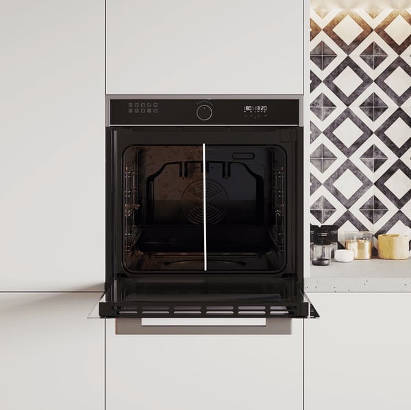 Cecotec 02813 uuni 81 L 3400 W Ruostumaton teräs, Musta