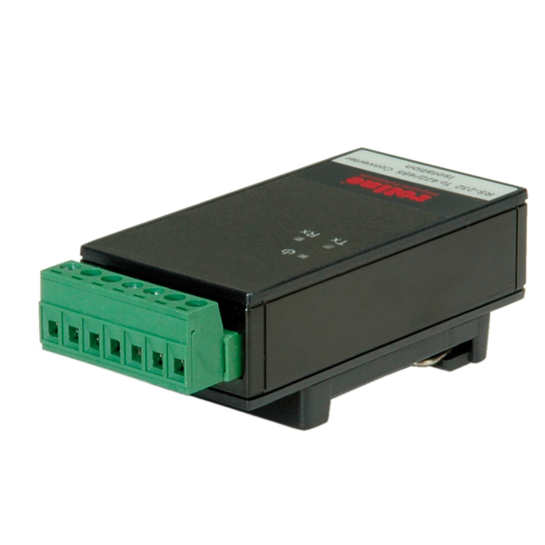 ROLINE Converter RS232 to RS422/485, with Isolation, for DIN Rail Sort