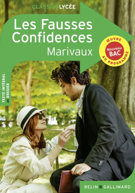 Les Fausses Confidences bog Fransk 224 Sider