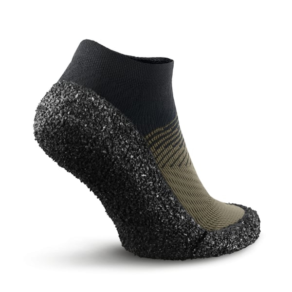 Miniatyrbillede 5 af 7: Skinners Technologies Comfort 2.0 Unisex Sneaker sokker Sort, Oliven 1 Par
