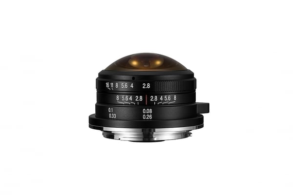 Miniatyrbillede 1 af 5: Laowa 4mm f/2.8 Fisheye MILC/SLR Vidvinkellinse Sort