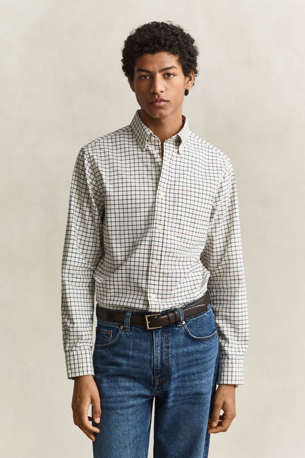 Gant 3263004-130 Skjorta Button down-krage Långärmad Bomull