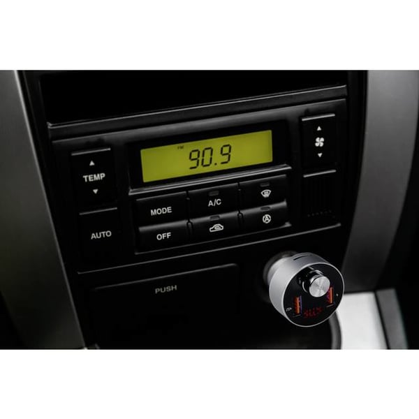 Renkforce RF-CAR-100 FM-sender Cigartænder Grå