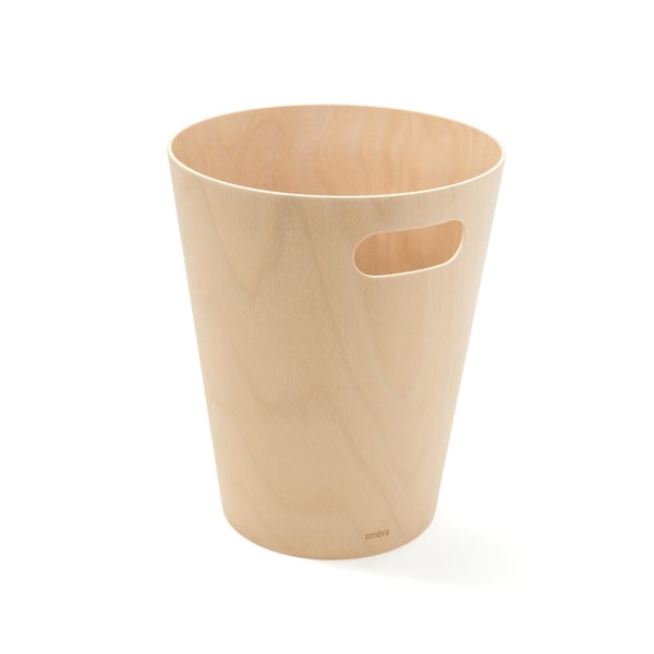 Miniatyrbillede 1 af 3: Umbra 082780-390 skraldespand 7,5 L Rund Træ Beige
