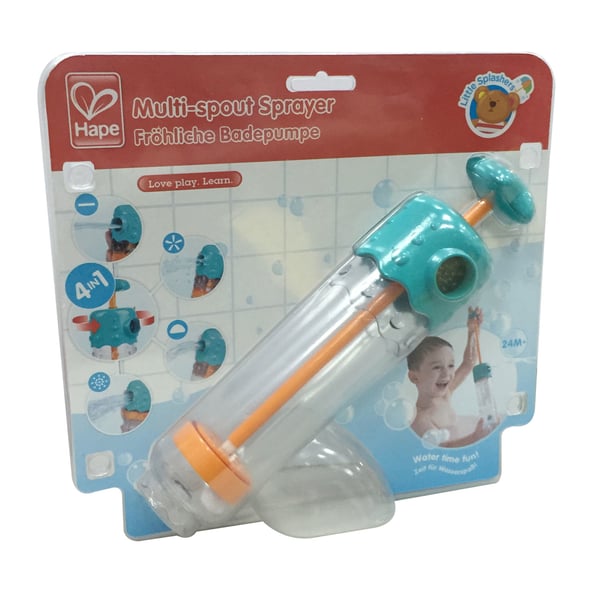 Hape E0210 spil, legetøj & mærkat til badet Bade legetøj Blå, Orange, Transparent