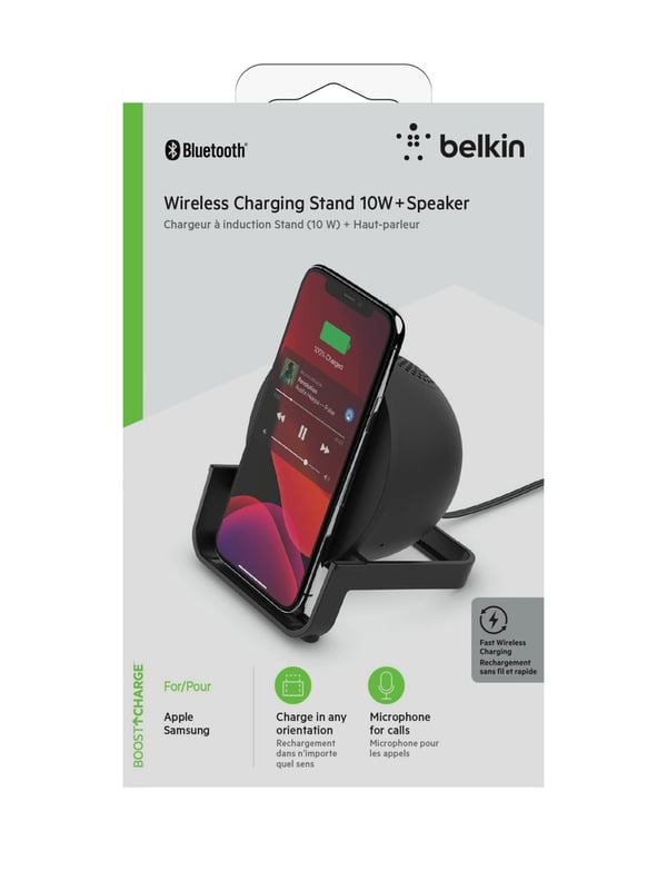Miniatyrbillede 7 af 9: Belkin Boost Charge Smartphone Sort Vekselstrøm Trådløs opladning Hurtig opladning Indendørs