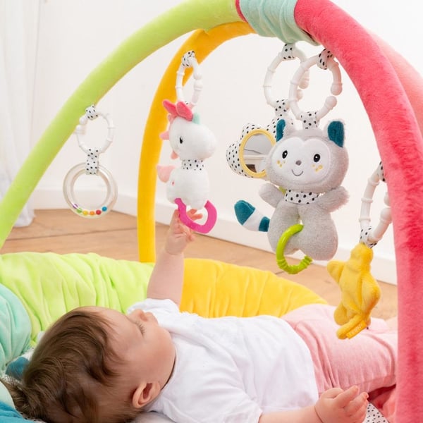 Fehn 057195 Plysch, Polyester Multifärg Babylekmatta