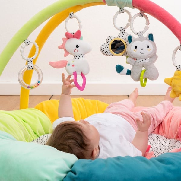 Fehn 057195 Plysch, Polyester Multifärg Babylekmatta