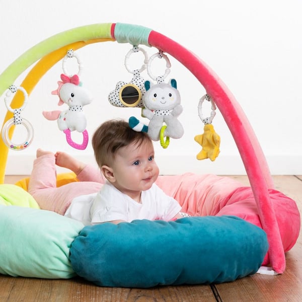 Fehn 057195 Plysch, Polyester Multifärg Babylekmatta